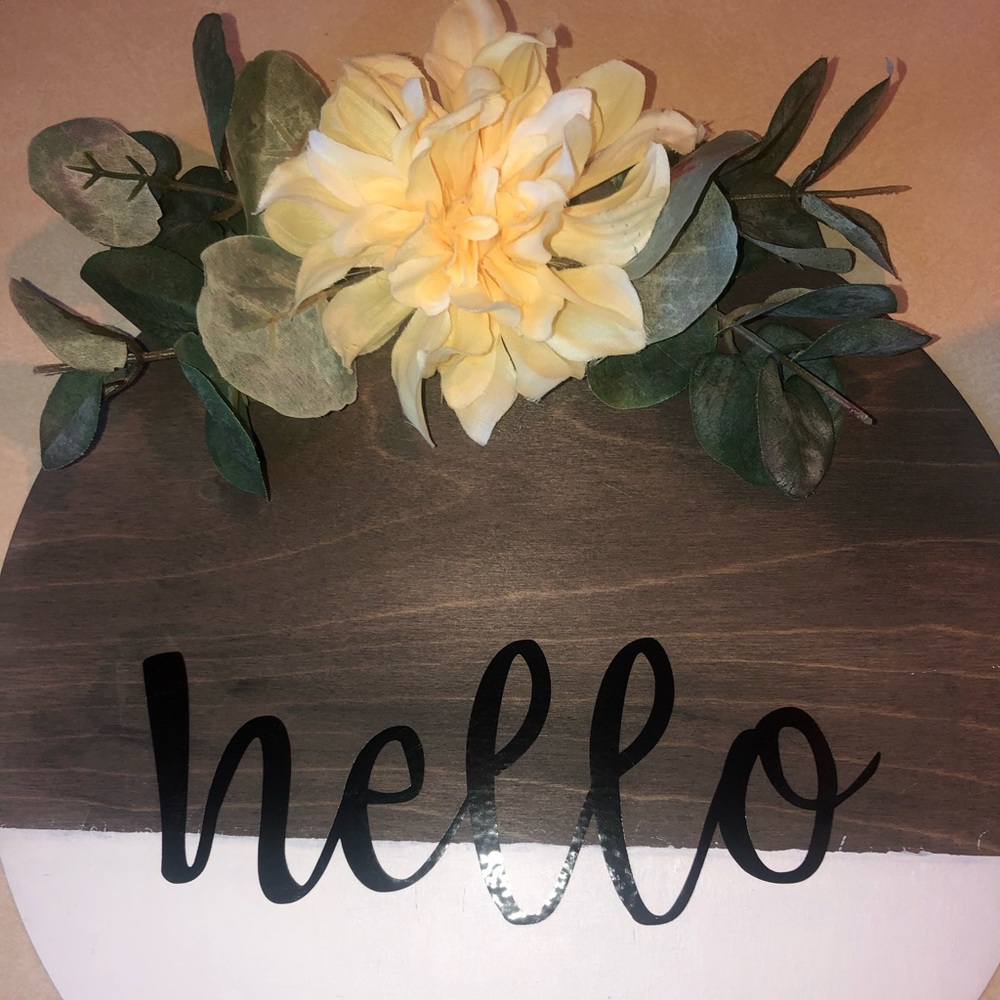 Wooden door hanger